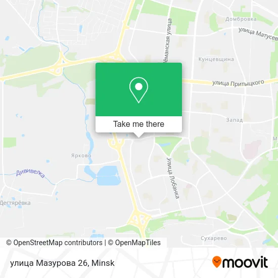 улица Мазурова 26 map