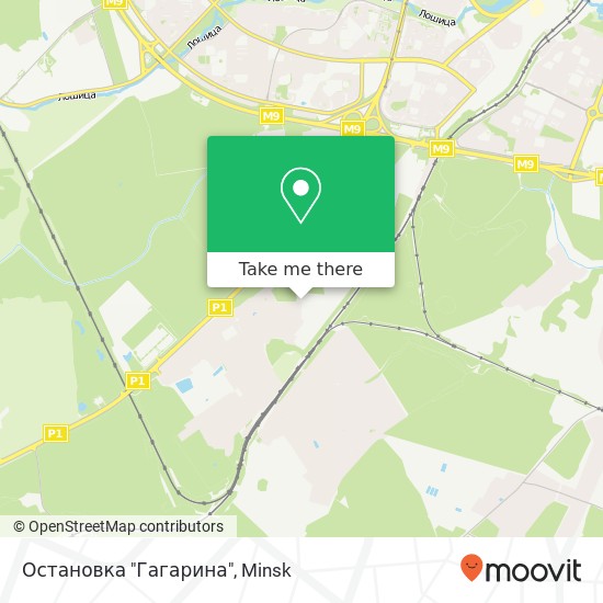 Остановка "Гагарина" map