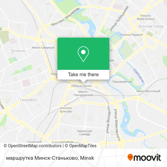 маршрутка Минск-Станьково map