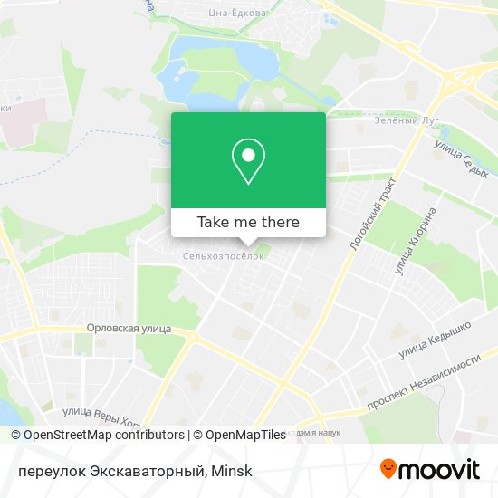 переулок Экскаваторный map