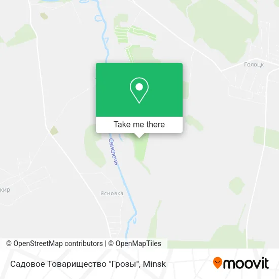 Садовое Товарищество "Грозы" map