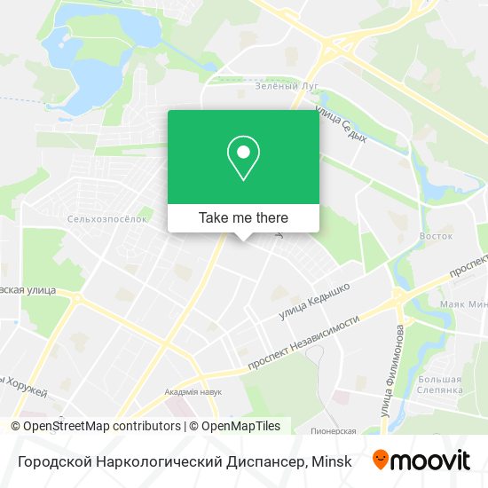 Городской Наркологический Диспансер map