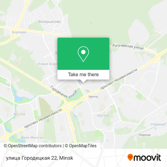 улица Городецкая 22 map