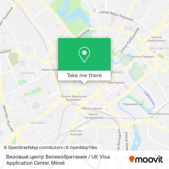 Визовый центр Великобритании / UK Visa Application Center map