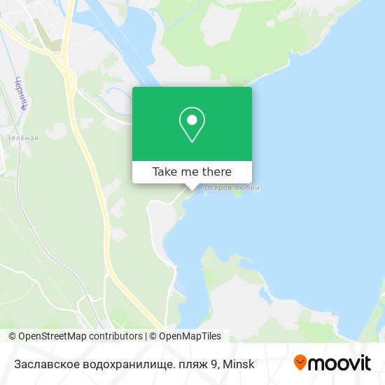Заславское водохранилище. пляж 9 map