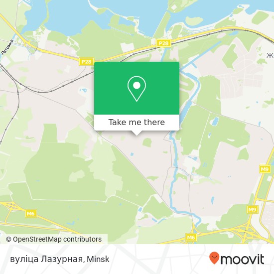 вуліца Лазурная map