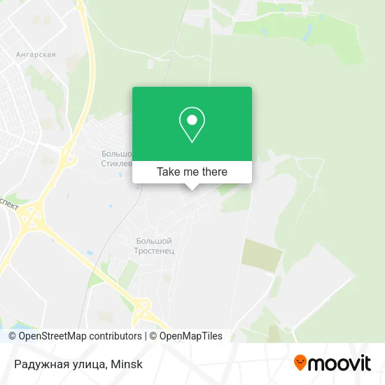 Радужная улица map