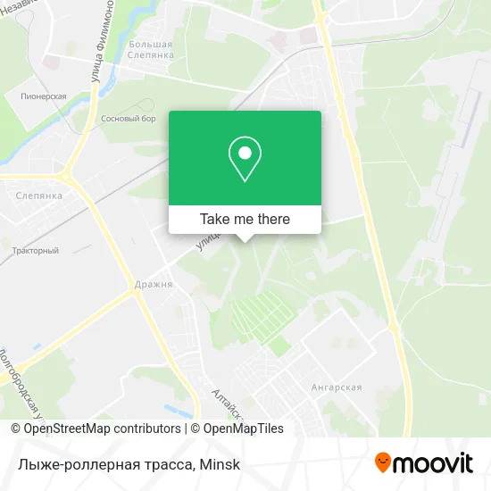 Лыже-роллерная трасса map