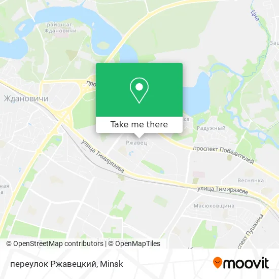 переулок Ржавецкий map
