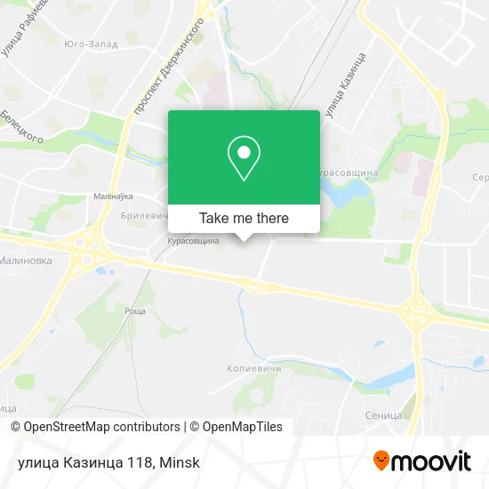 улица Казинца 118 map