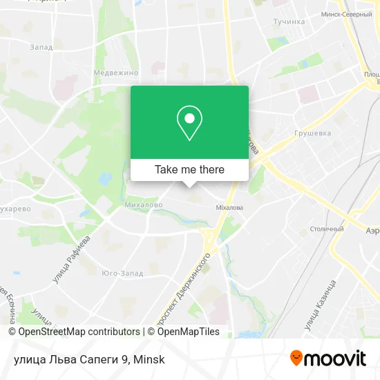 улица Льва Сапеги 9 map