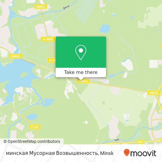 минская Мусорная Возвышенность map