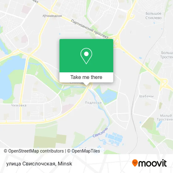 улица Свислочская map