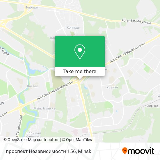 проспект Независимости 156 map