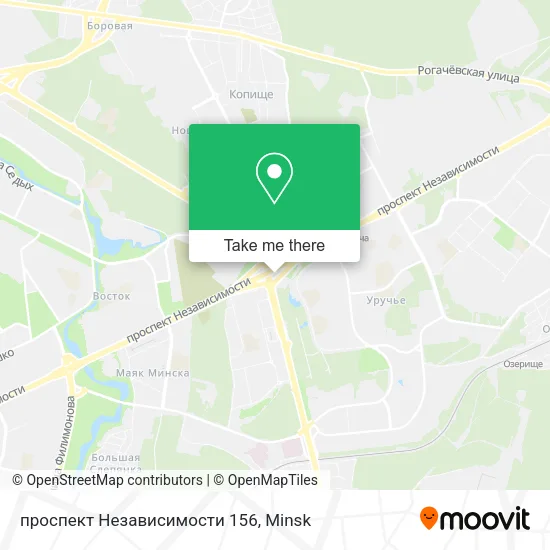 проспект Независимости 156 map
