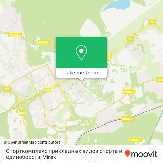 Спорткомплекс прикладных видов спорта и единоборств map