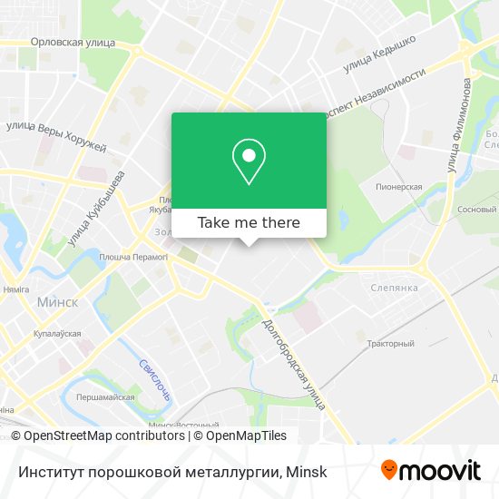 Институт порошковой металлургии map