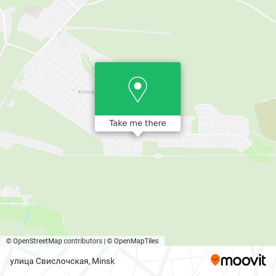 улица Свислочская map