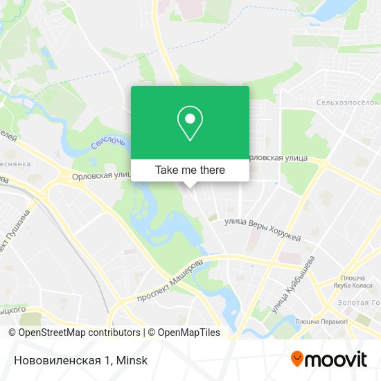 Нововиленская 1 map