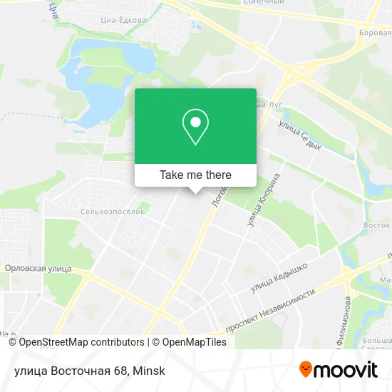 улица Восточная 68 map