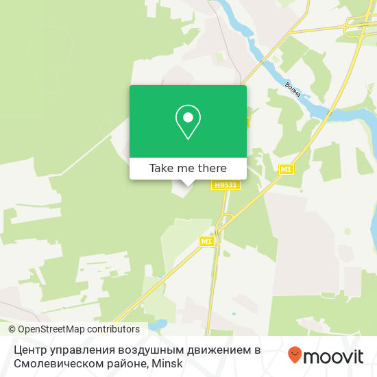 Центр управления воздушным движением в Смолевическом районе map