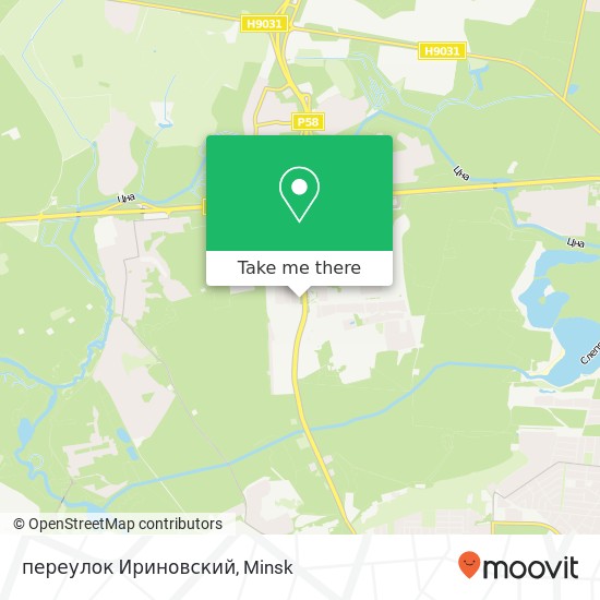 переулок Ириновский map