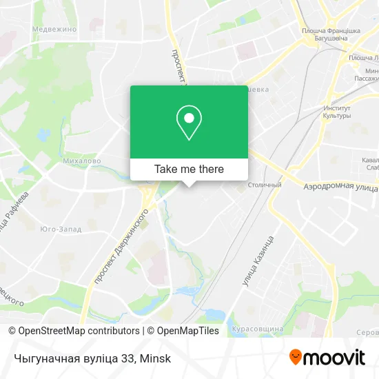 Чыгуначная вуліца 33 map