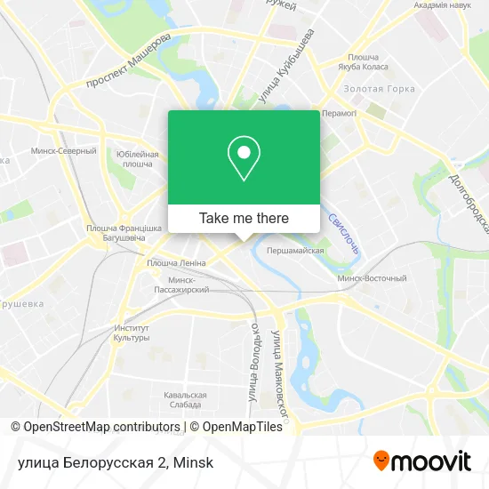 улица Белорусская 2 map