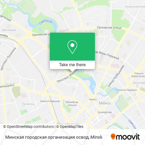 Минская городская организация освод map