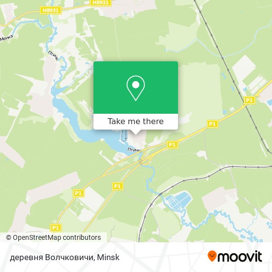 деревня Волчковичи map