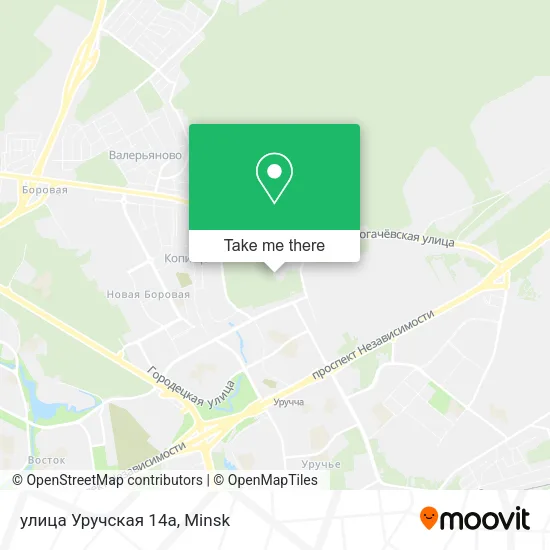 улица Уручская 14а map