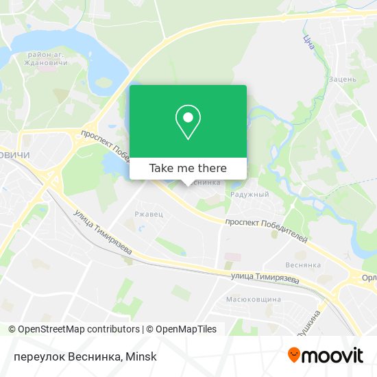 переулок Веснинка map