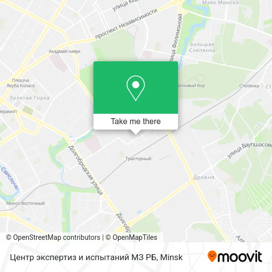 Центр экспертиз и испытаний МЗ РБ map