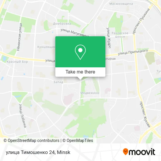 улица Тимошенко 24 map