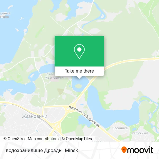 водохранилище Дрозды map
