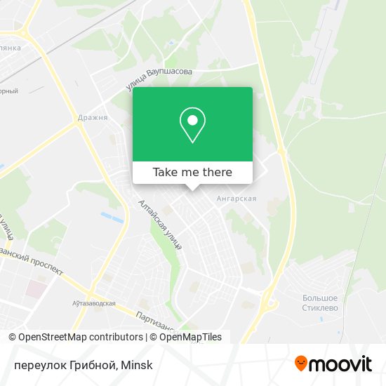 переулок Грибной map
