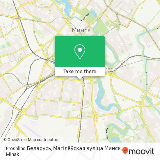 Freshline Беларусь, Магілёўская вуліца Минск map