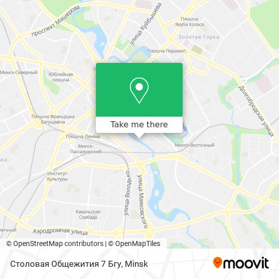 Столовая Общежития 7 Бгу map