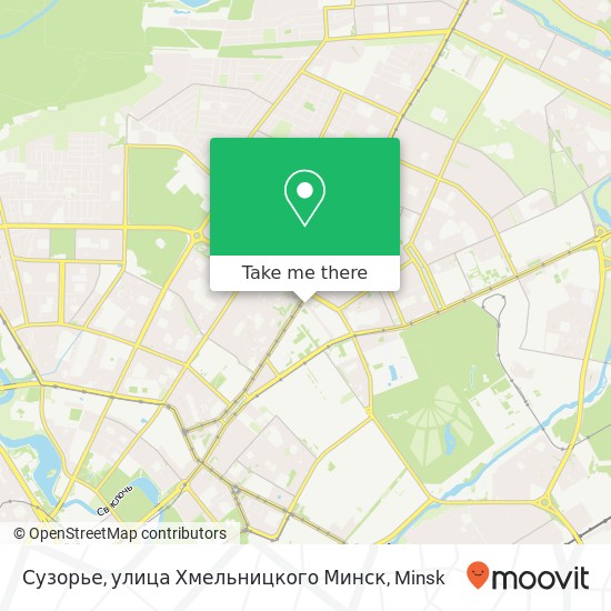 Сузорье, улица Хмельницкого Минск map