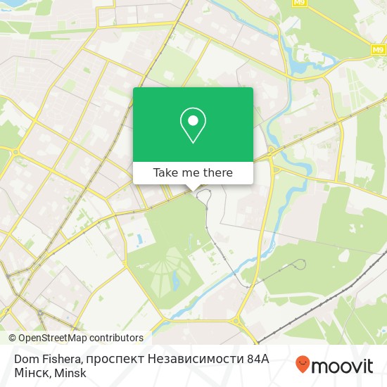 Dom Fishera, проспект Независимости 84А Мінск map