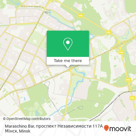 Maraschino Bar, проспект Независимости 117А Мінск map