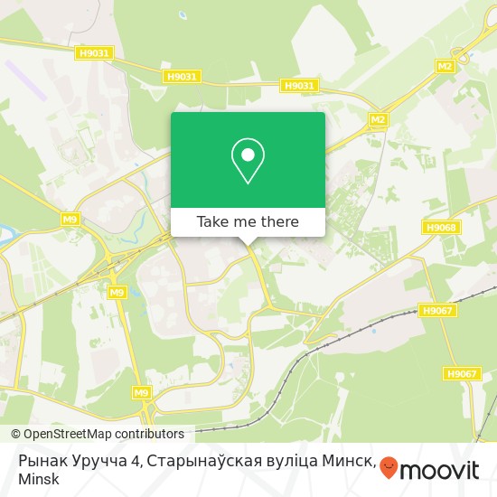 Рынак Уручча 4, Старынаўская вуліца Минск map