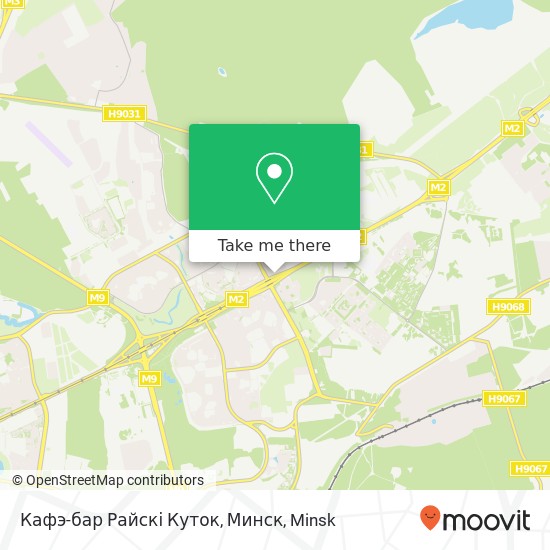 Кафэ-бар Райскі Куток, Минск map