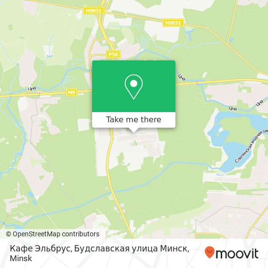 Кафе Эльбрус, Будславская улица Минск map