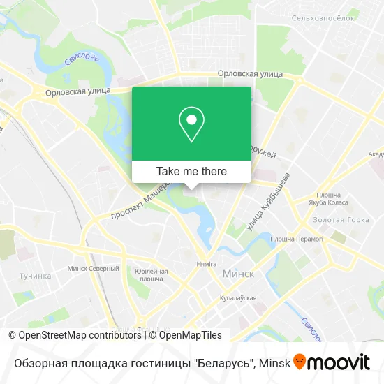 Обзорная площадка гостиницы "Беларусь" map