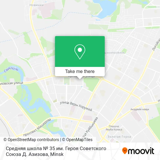 Средняя школа № 35 им. Героя Советского Союза Д. Азизова map