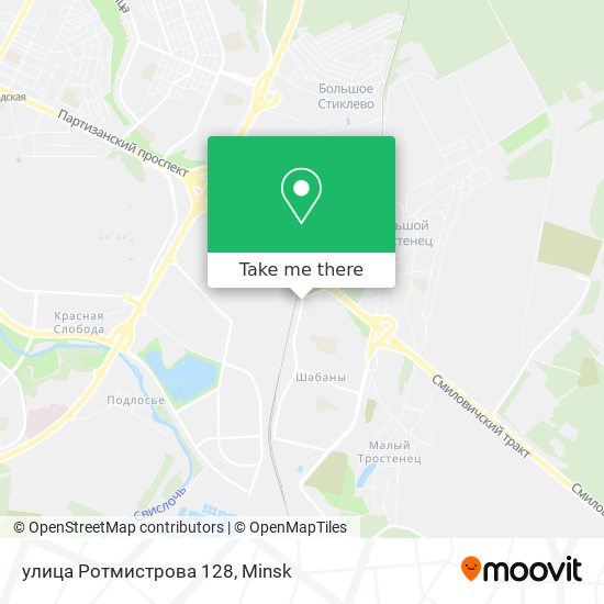 улица Ротмистрова 128 map