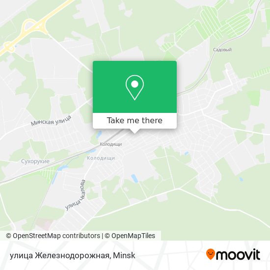 улица Железнодорожная map