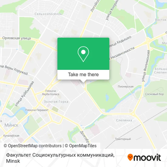 Факультет Социокультурных коммуникаций map