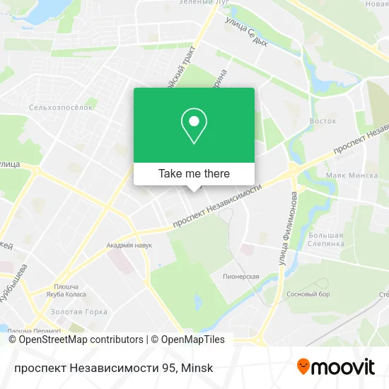 проспект Независимости 95 map